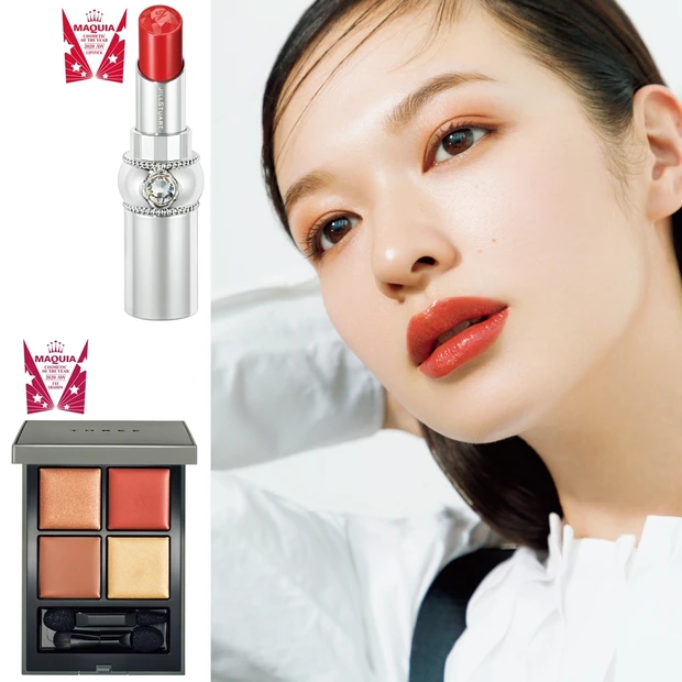 ツヤめく赤リップが主役！ ベスコス受賞コスメで「アガる」メイクを楽しもう