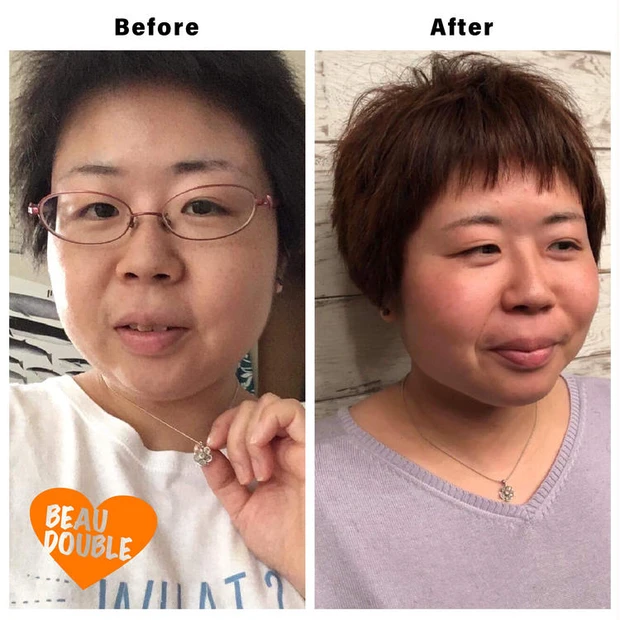 BEAUDOUBLE 利用者の声 ビフォーアフター ヘアカット uka