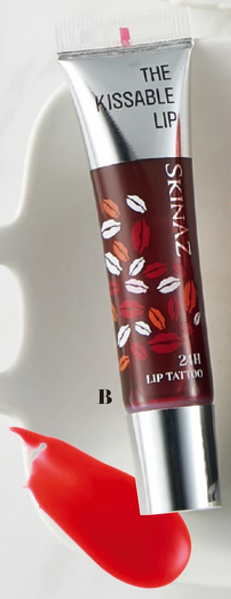 落ちないリップ SKINAZ 24H リップタトゥー バーガンディ シャワー