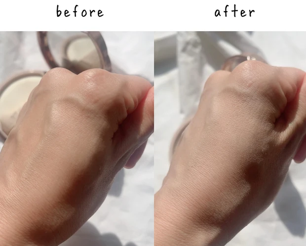 マシュマロフィニッシュパウダー Before After 口コミ