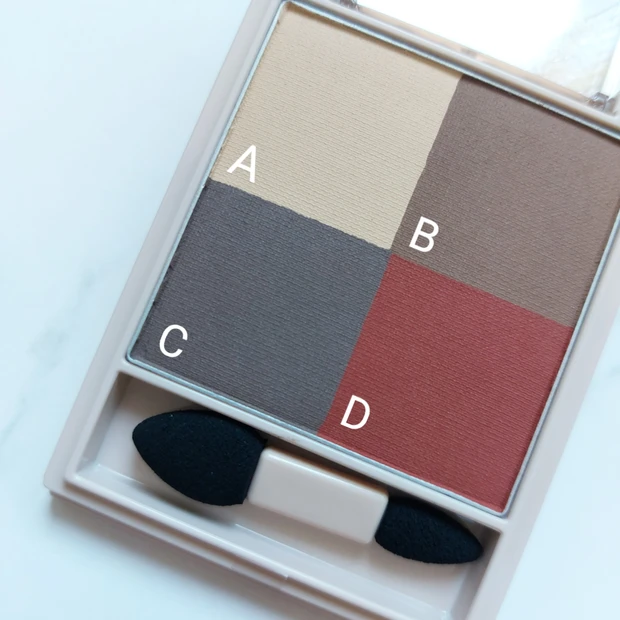 【ヴィセ ニュアンス マット クリエイター2色をスウォッチ！】透け感マットで立体的で上品な目元に。マット苦手さんこそ使ってみて♡_3_1