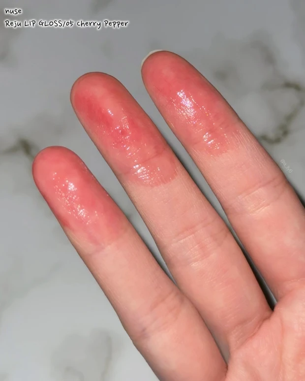 ロムアンド romand nuse ヌーズ リップ グロス PDRN ブルベ 冬 チェリー Qoo10