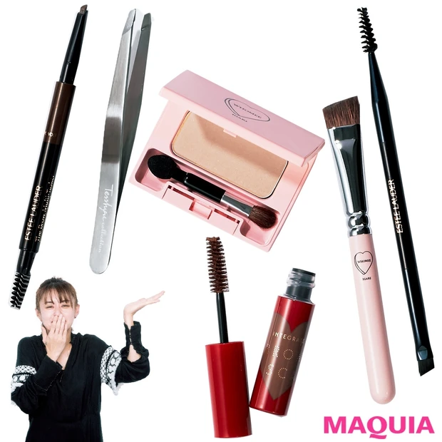 イガリ眉にマストな8アイテムを公開！ イガリシノブ愛用のお道具図鑑