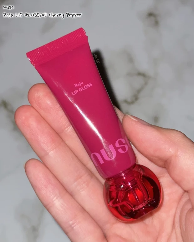 ロムアンド romand nuse ヌーズ リップ グロス PDRN ブルベ 冬 チェリー Qoo10