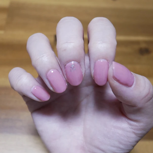 【ネイル】くすみピンクのワンカラーネイル*おうち時間にセルフジェルネイル_3_3
