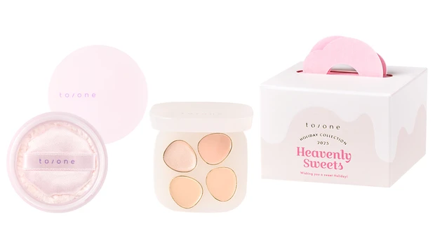 トーンクリスマスコフレ2025 トーン ヘブンリ― スイーツ ベースメイク ボックス 限定1種