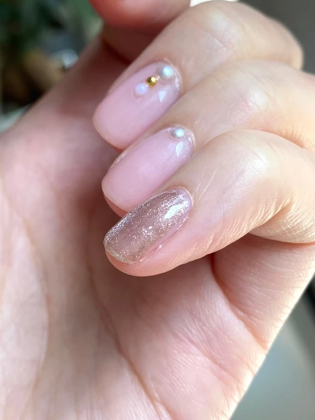 材料全て100均！満足度高！ペロンと剥がれる簡単ぷっくりジェルネイル_7