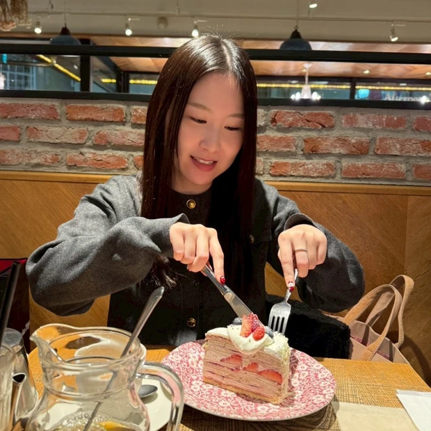 面長 ロングヘア