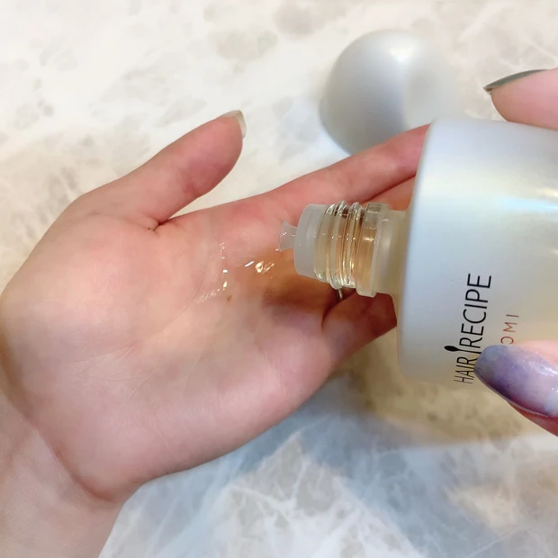 《ヘアレシピ 和の実》お米の形のボトルが可愛い♡食べられるほどの【国産米100%ライスオイル】新感覚「さらとろ」テクスチャー_4
