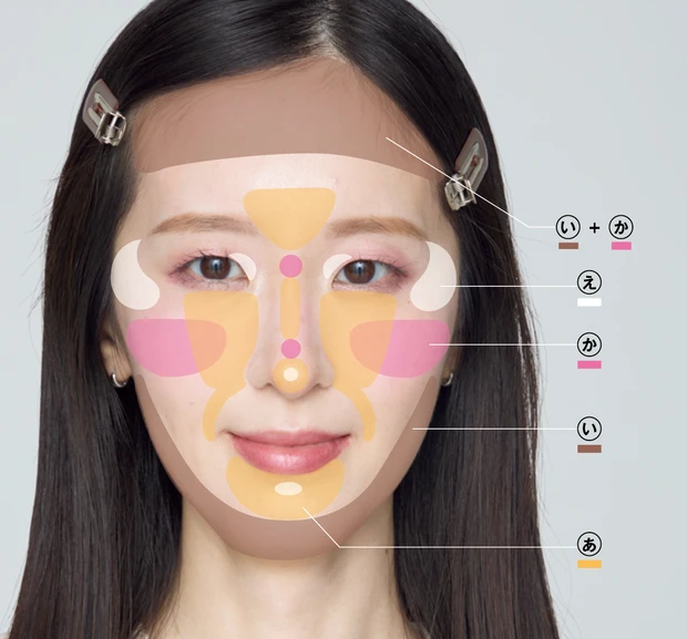 GYUTAE 小顔メイク 面長 骨格操作MAP