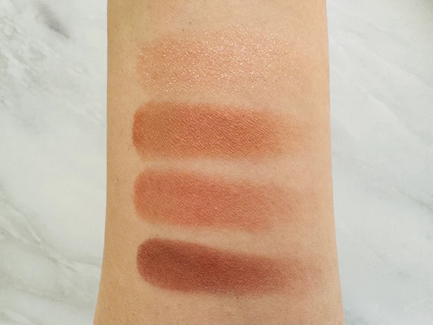 エナモルのニュアンスカラーアイズ(ウォームピンク)のスウォッチ