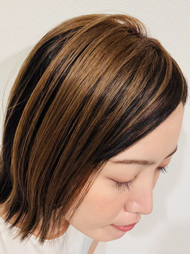 N. ケラリファインマスクカラーケアを使用したイメージ