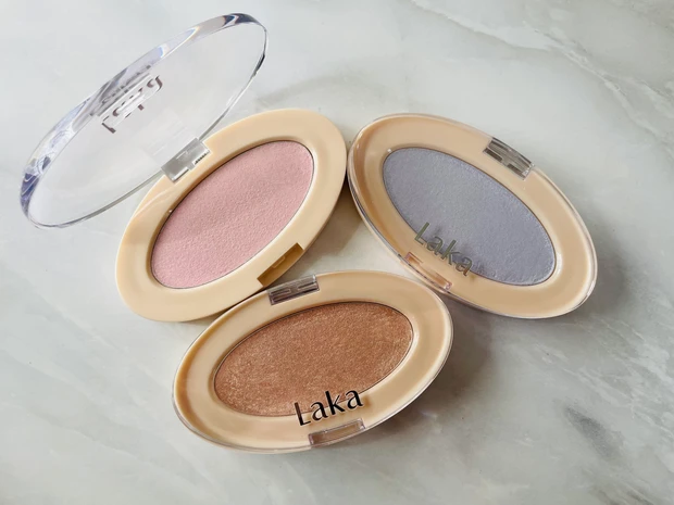 人気韓国コスメ【Laka】の新作、ドリームビームハイライターを全色レビュー!《Qoo10購入品》_9