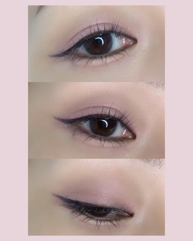 ロムアンド ハンオール アイポットライナー 02 ダスティーローズポット 実使用 目元メイク