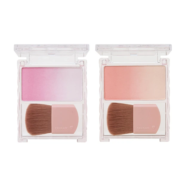 キャンメイク グラデーションチークス 01 ベリーヨーグルト 02 モモミルクティー