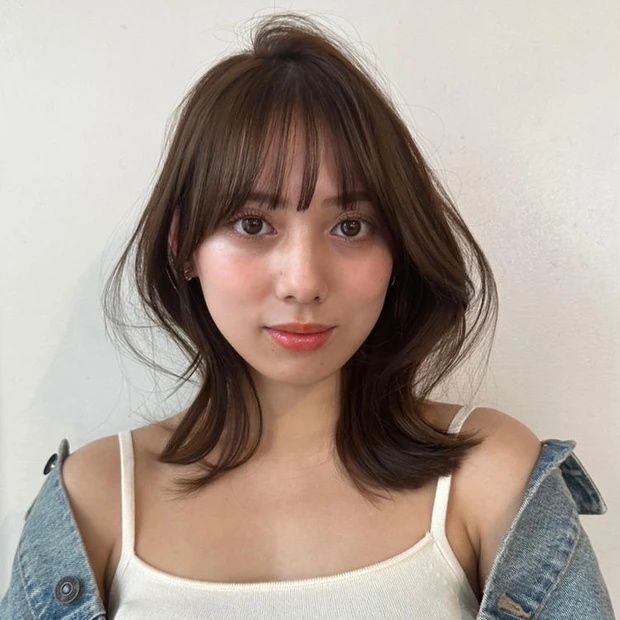 ミディアム ヘア 髪型 ヘアスタイル 30代 40代 大人