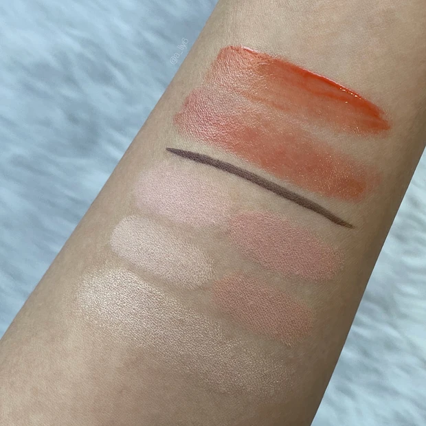 スウォッチ プチプラ 韓国 コスメ オレンジ メイク イエベ ブラウン メイク コーラル 大人 ロムアンド fwee デイジーク