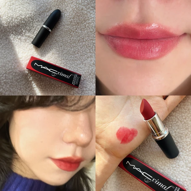 新年初買いはMAC マキシマル シルキー マット リップスティック 665リングジアラーム_4