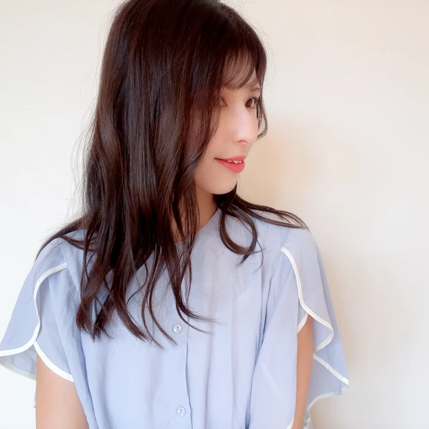 ヘアカラーチェンジ♡ブラックにほんのりブルーカラー_3