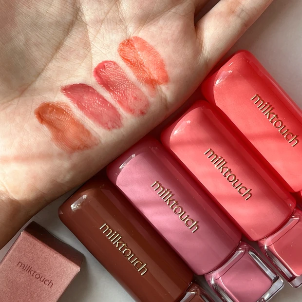 こんにゃくゼリーリップ ミルクタッチ ジェリーフィットティンテッド グロウティント 新色4色 スウォッチ