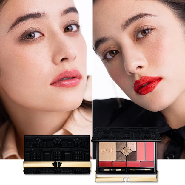 2021年10月8日(金)から予約開始&15日(金)から発売開始のディオール(Dior)のクリスマスコフレ2021&ホリデーコレクションの第1弾。その中から、人気アイシャドウ「サンク クルール クチュール」が入った限定マルチパレットを使って、ヘア&メイクアップアーティストのKanakoさんが、2パターンのメイクを提案。発色のよい赤リップがメインのハンサムメイクと、ブラウン×ピンクのレイヤードで魅せる、ナチュラルメイクのHOWTOをご紹介します。