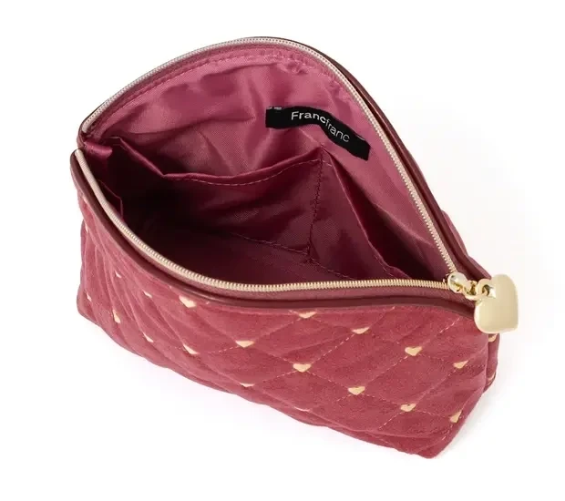 製春の新作ポーチ フランフラン ベロアポーチ 内側