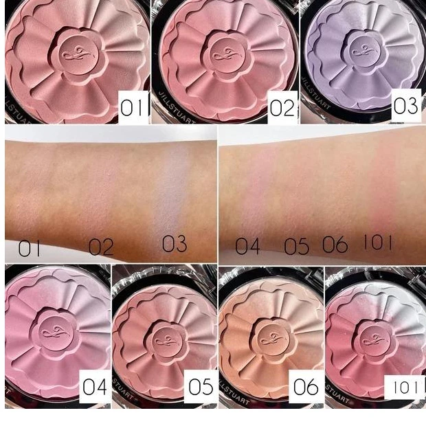 2024年夏新色チーク_ジルスチュアート パステルペタル ブラッシュ_スウォッチ