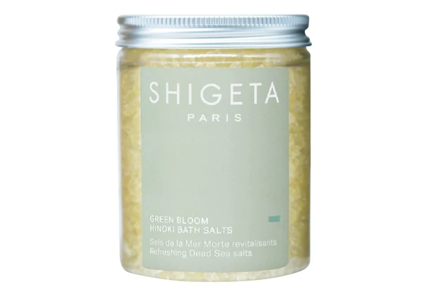 グリーンブルーム バスソルト 285g ￥2860／SHIGETA Japan