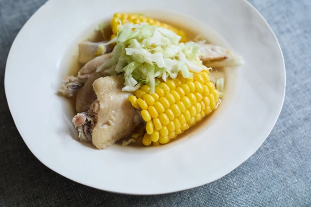 酢キャベツ レシピ 手羽先ととうもろこしのスープ
