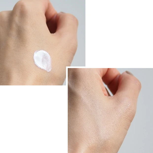 「FTCナチュラル UVクリームX」のテクスチャー