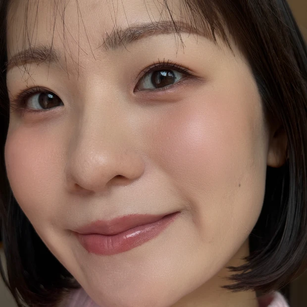 ちふれ リップ&チークバーム  PK60ピンク系 仕上がり