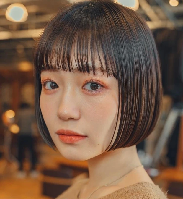 骨格ヘア 骨格ナチュラル ショート ボブ ヘアスタイル 髪型