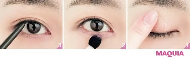 【おすすめアイシャドウの塗り方】「リンメル プリズム パウダーアイカラー 034」「セルヴォーク ヴォランタリー アイズ 33」でガーリーピンクEye_メイクのやり方