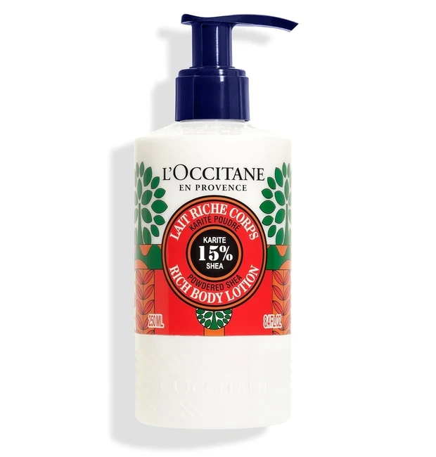 【クリスマスコフレ&ホリデー限定品2023】ロクシタン ルミナスパウダーシア ボディローション 250mL ¥4400