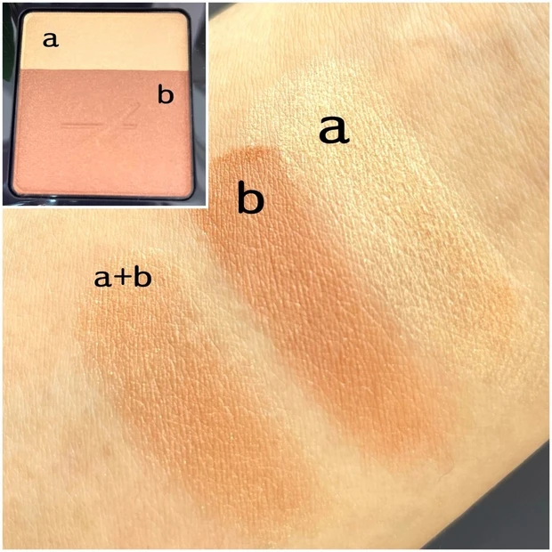 アンプリチュード_コンスピキュアス アイ & チークカラーパレット リミテッドコレクション c_チークカラー_スウォッチ