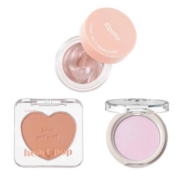 人気プチプラの新作フェイスカラー全色紹介。アピュー、エチュード、キスも【…