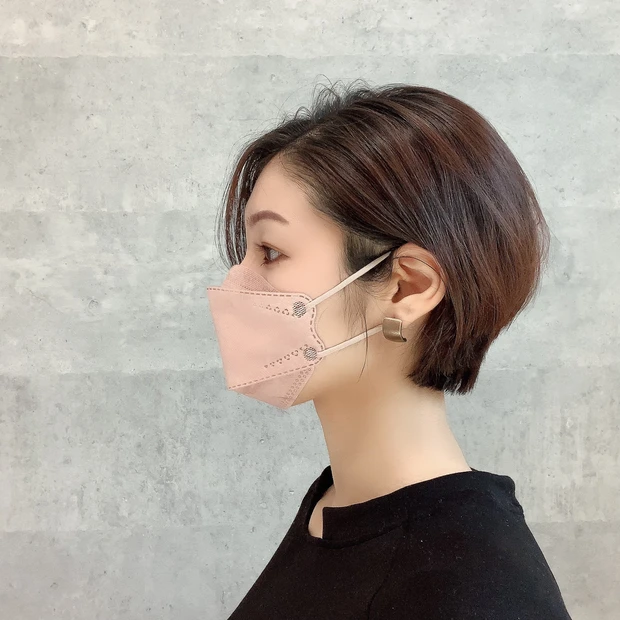 MANPO爽快マスク ダイヤモンド形状マスク 柳葉型マスク やや小さめマスク 小さめマスク 小顔マスク