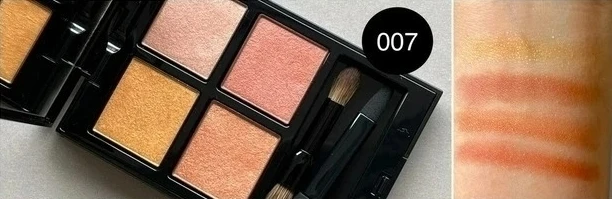 【おすすめのイエローアイシャドウ②】アディクション ザ アイシャドウ パレット 007_アディクション ザ アイシャドウ パレット 007のスウォッチ
