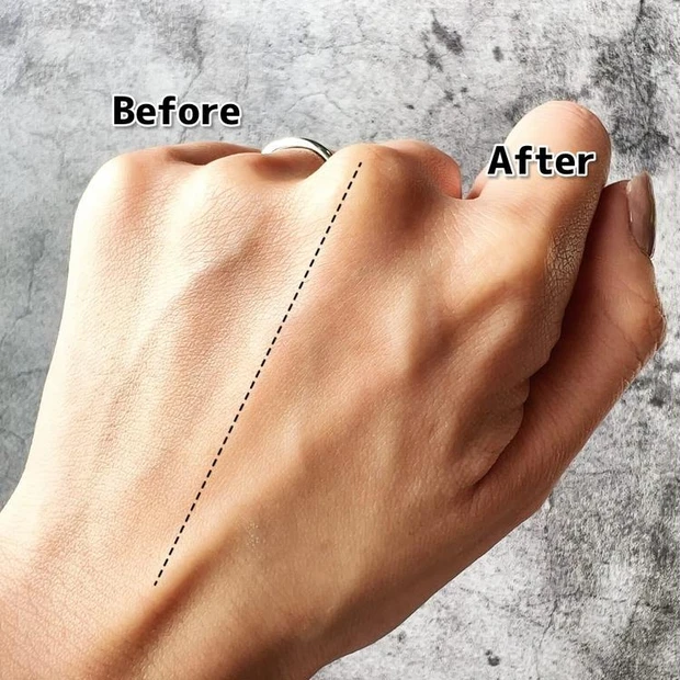 tfit デリケートシルクヴェールアートプライマーのビフォーアフター