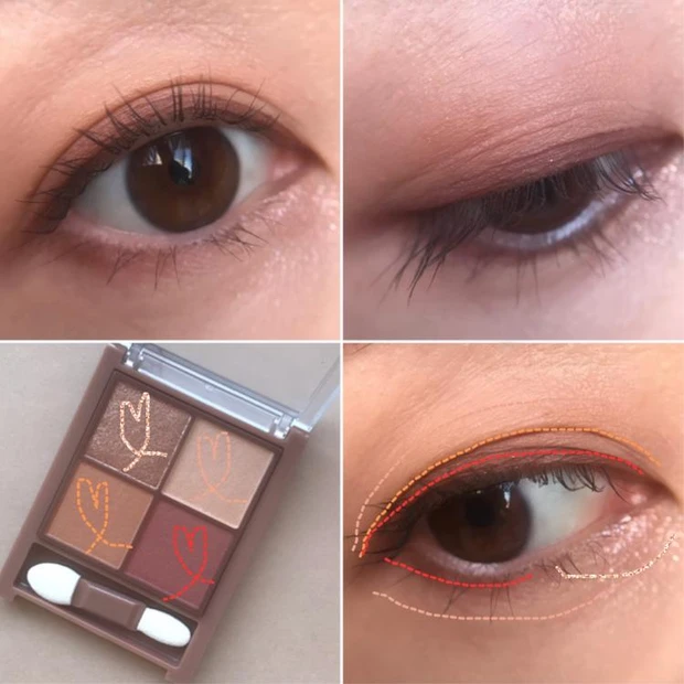 セザンヌ　アイシャドウ　スウォッチ　ビタートーンアイシャドウ01 スウォッチ イエベ