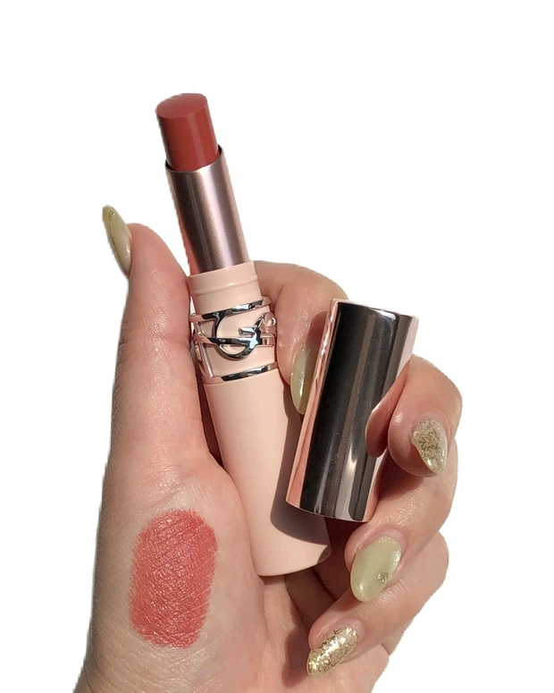 可愛いのに大人っぽい！？YSL新作“ふわじゅわ”リップ正直レビュー💄_1