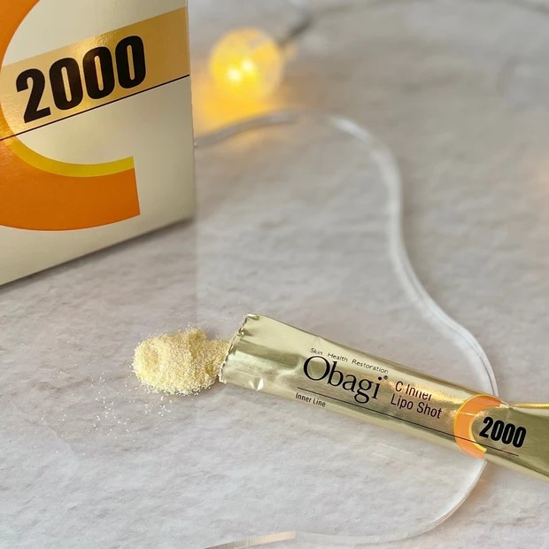 口溶けのいいグレープフルーツ風味の顆粒が飲みやすく美味しく続けられる♡オバジC インナーリポショット