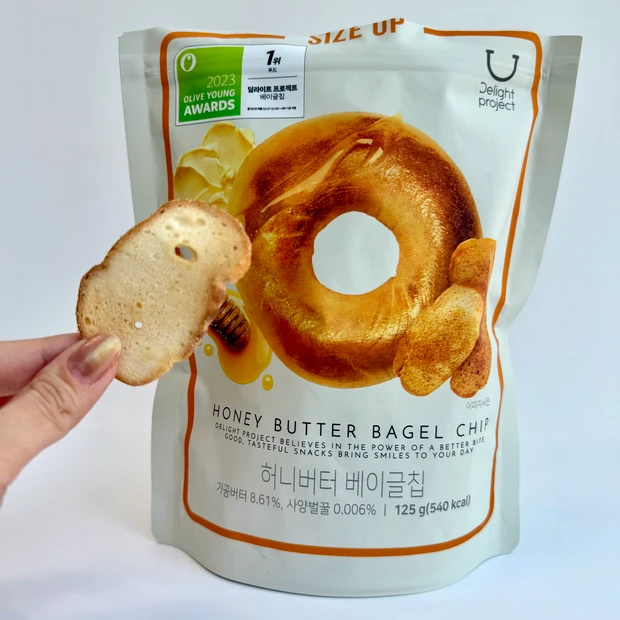 オリーブヤング　おすすめ　Delight Project ディライトプロジェクト ベーグルチップ ハニーバター