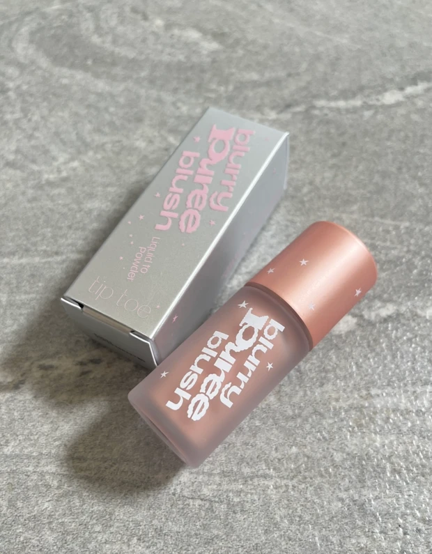 韓国コスメ　ティップトゥ　tiptoe ブラリーピューレチーク　Qoo10　メガポ　チーク