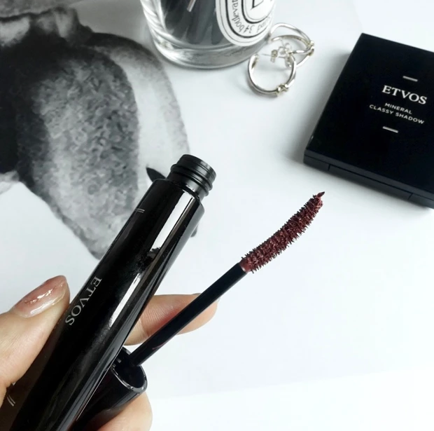 ETVOS ミネラルロングラッシュマスカラ ピンクブラウン　石けんオフコスメ　新作コスメ2021