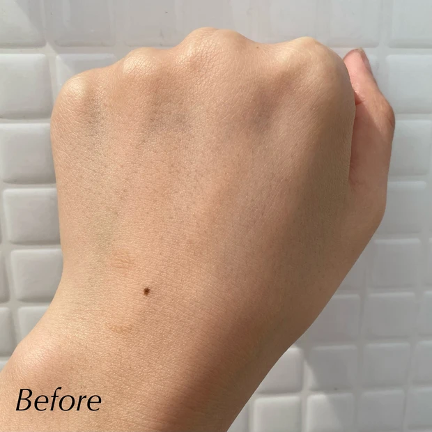 何も塗布してない手