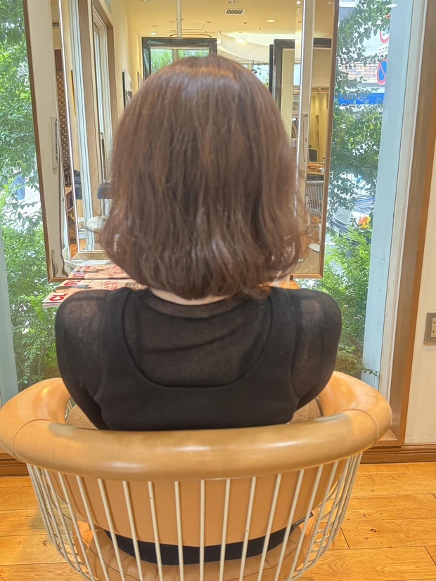 【40代垢抜けヘア】ロングからボブにばっさり！外国人風・大人のフェミニンボブが今っぽい。_4_2