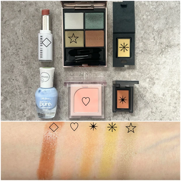 杉咲花さん表紙メイク使用アイテム スウォッチ