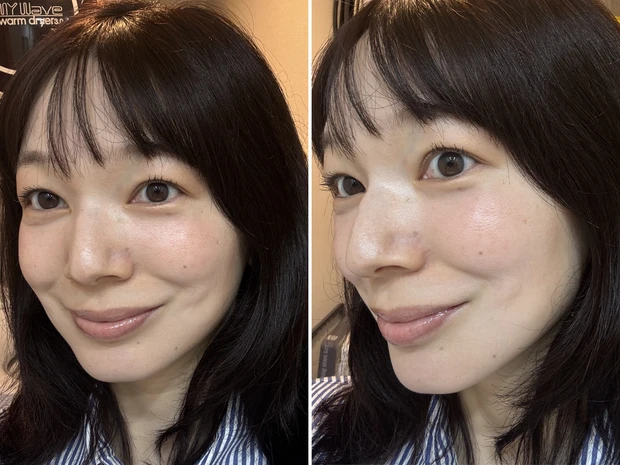 ノーファンデ　崩れにくい　ベースメイク　仕上がり