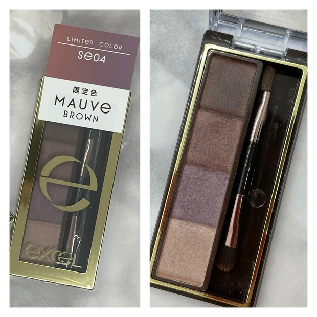 待望の再販✨まだ間に合う!!見つけたら即買いしてね❤【MAQUIAインフルエンサーのオッス!推しコス💕プチプラコスメ編】~エクセル スタイリング パウダーアイブロウ SE04:モーヴブラウン(limited color)~_2
